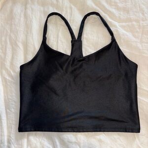 Abercrombie Shimmer Black Athletic Top - size S